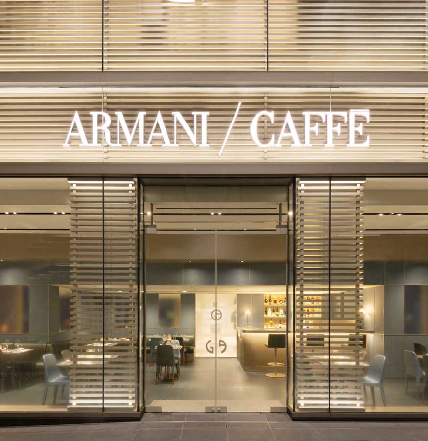 Armani Cafe at Oakridge Park in Vancouver