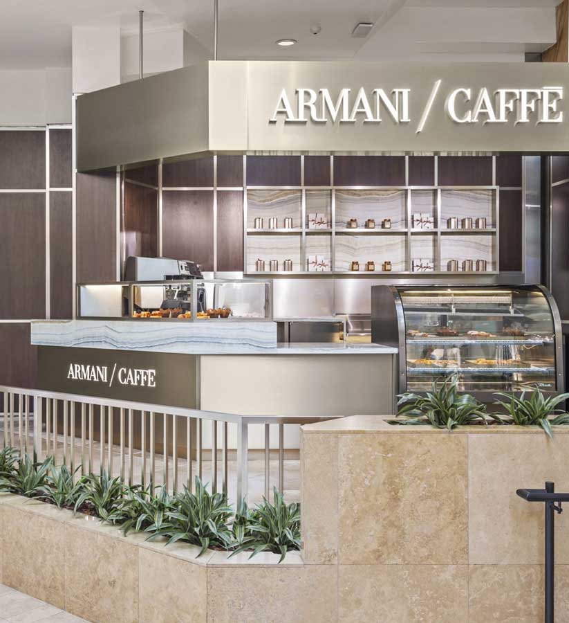 Armani Cafe at Oakridge Park in Vancouver